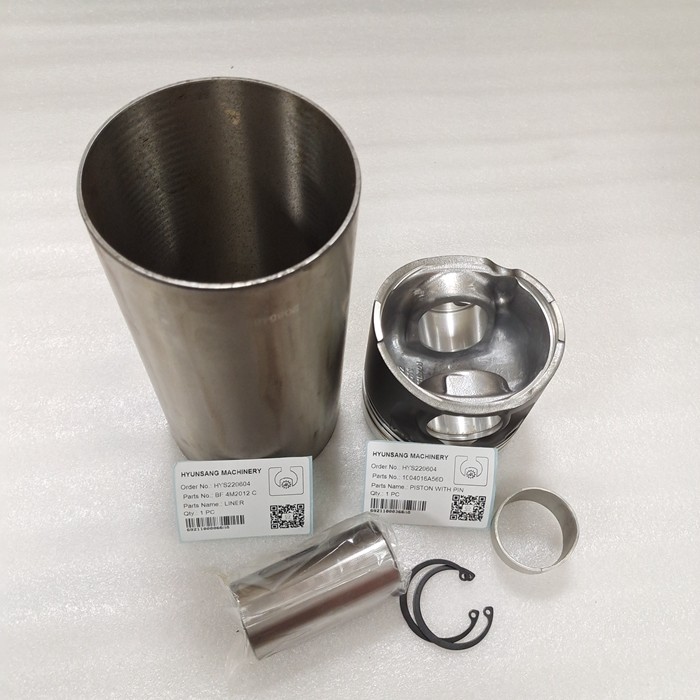 Hyunsang Excavator Parts Liner Piston Kit BF 4M2012C BF6M2012 1004016A56D 1002015-56D