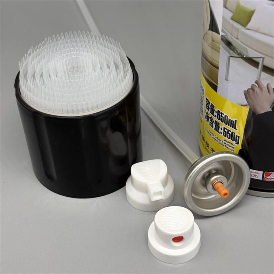 Compact Foam Cleaner Valve for Travelers with Leak-Proof Design