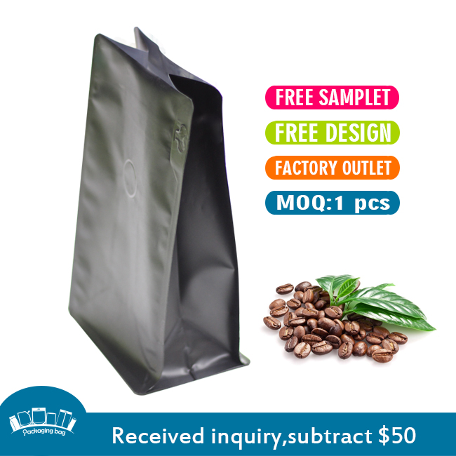HACCP Coffee Packaging Pouch Biodegradable 12 Oz Coffee Bags With Valve