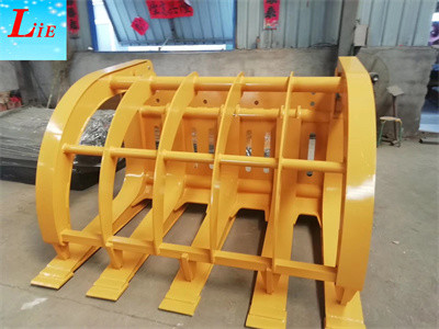China wheel loader attachments manufacturer, log grab for wheel loader