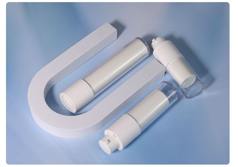 15ml 30ml 50ml White Airless Bottle Cosmetic Cream Plastic Bottle For Skincare Packaging