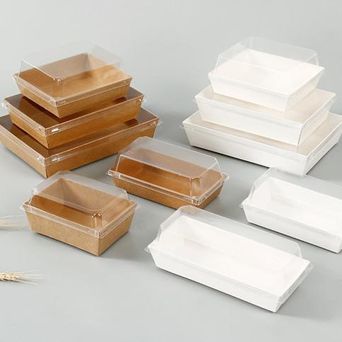 Bakery Boxes, Craft Paper Box, Disposable Paper Food Packaging Take Away Window