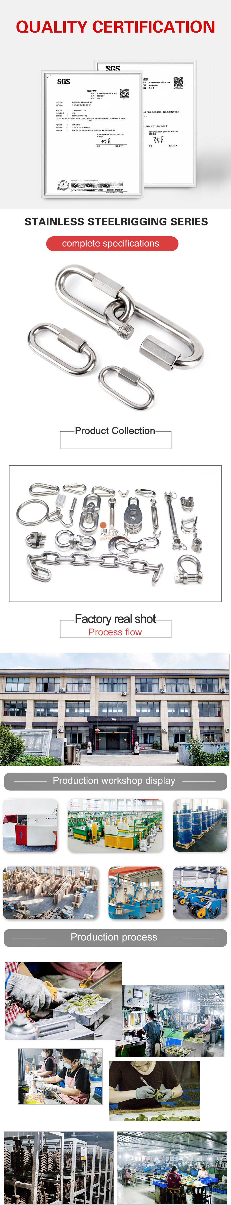 Stainless Steel 304 316 Wire Rope Eye Terminal Metal