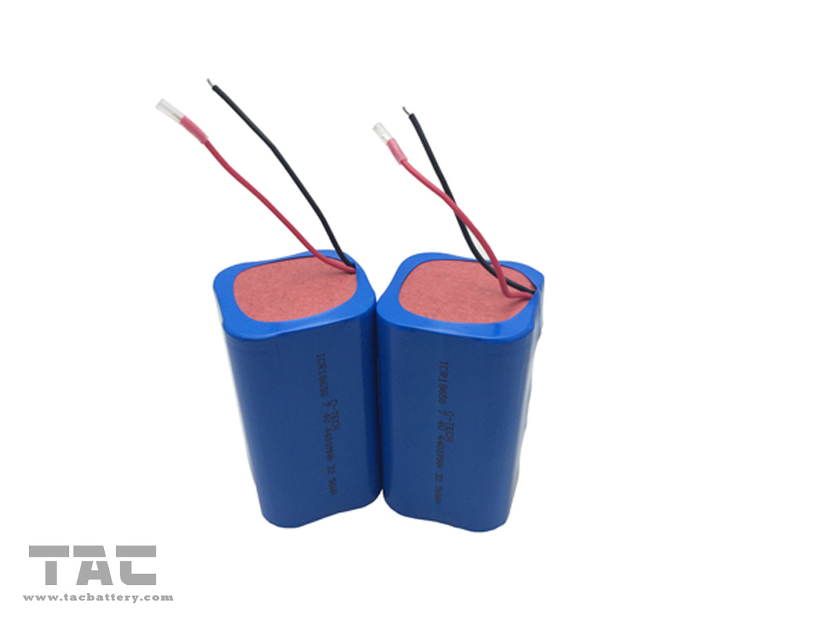 18650 Lithium Ion Cylindrical Battery Pack 7.4V With ROHS REACH