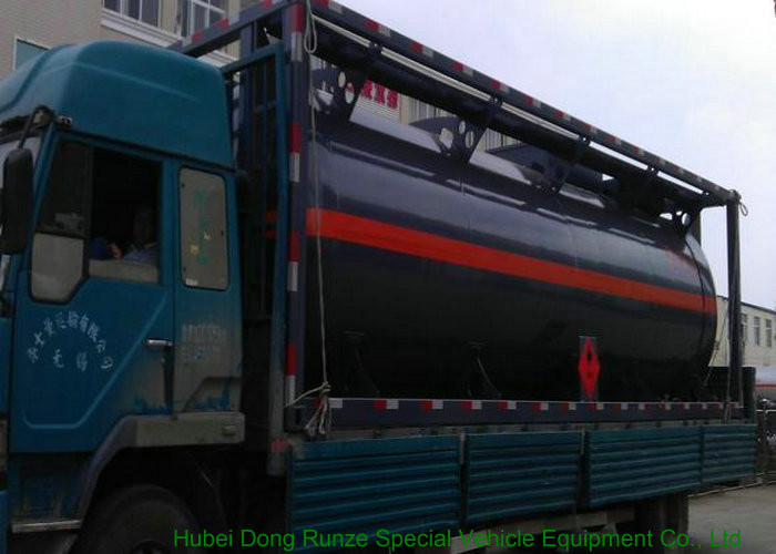 316 Stainless Steel ISO Tank Container 20 FT For Hazardous Liquids Road transport