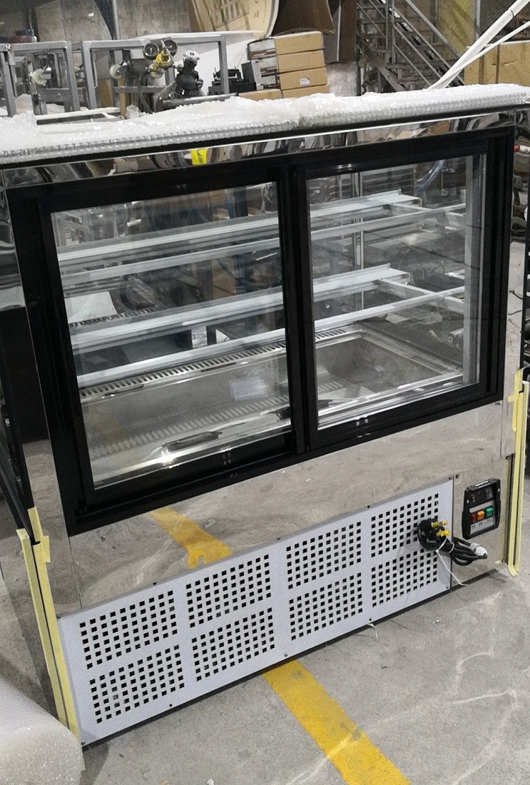 4 Layers Bakery Glass Showcase Fan Cooling Pastry cake Display Cabinet