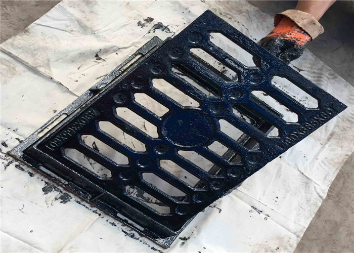 Custom Channel Floor Gully Grating Square Type Cast Iron Material With Frame