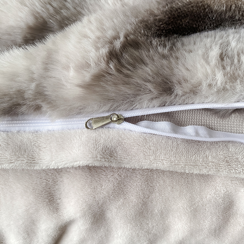 Luxury and Warmth with Sustainable Milk Velvet Mink Rabbit Fur Bedding Set