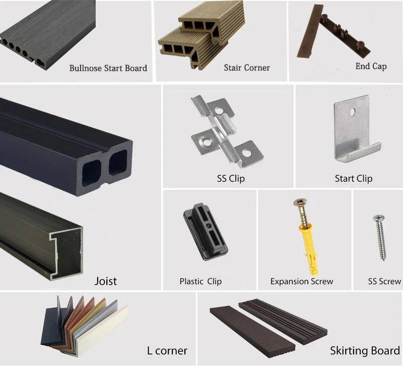 Traditional Design WPC Flooring Composite Decking Board for Outdoor 18-25mm Thickness