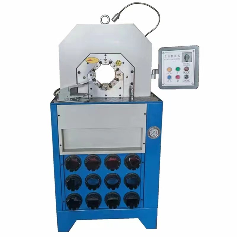 One Time Crimping AC Hose Crimping Machine For 6-76mm Crimping Range 5.5KW Motor Power