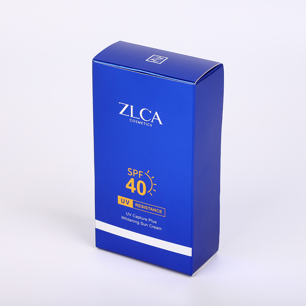 Sunblock Cosmetic Packaging Boxes Face Cream Packaging Corrugated Protection UV Finish