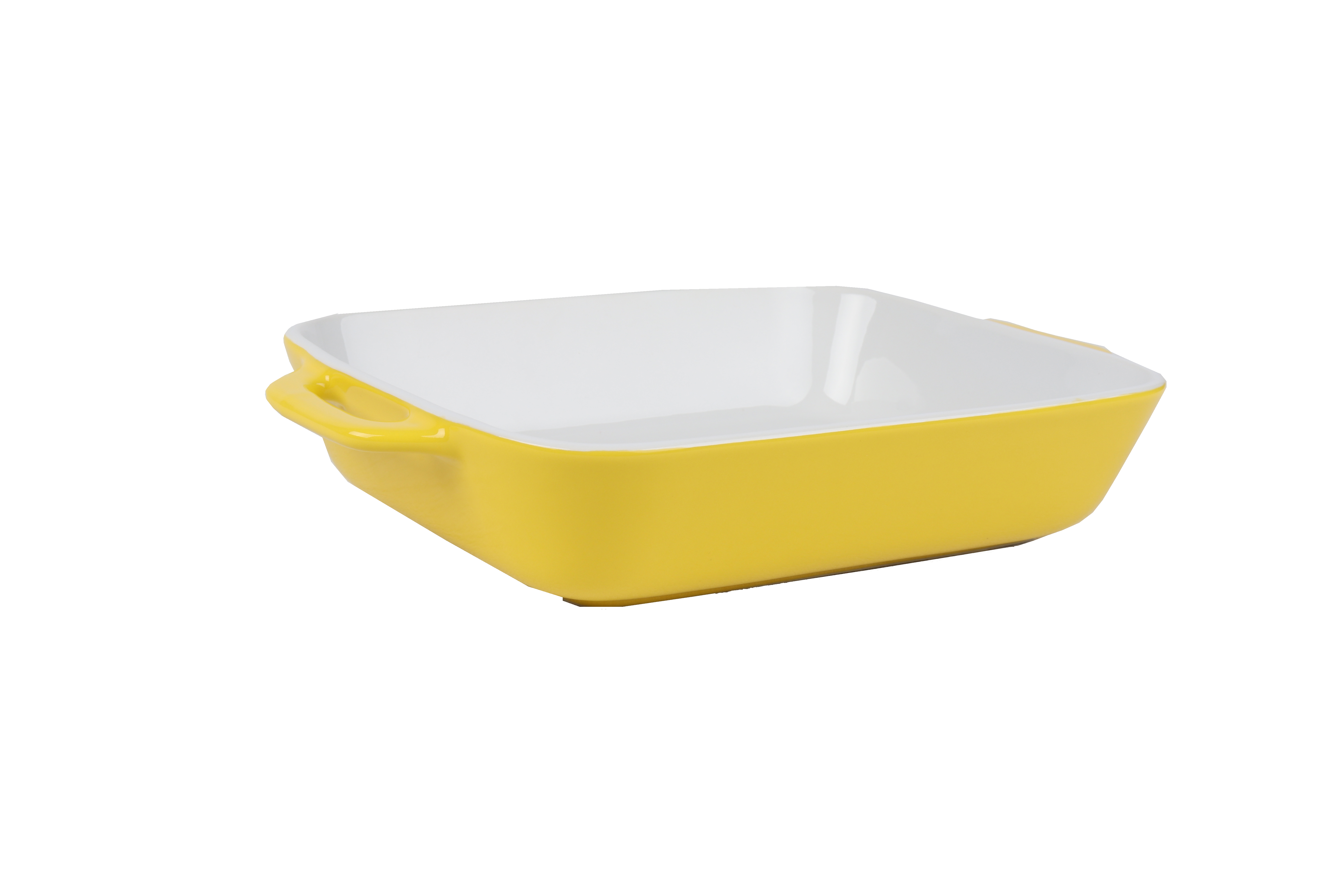 Color Glaze Ceramic Baking Tray , Non Stick Rectangle Baking Pan