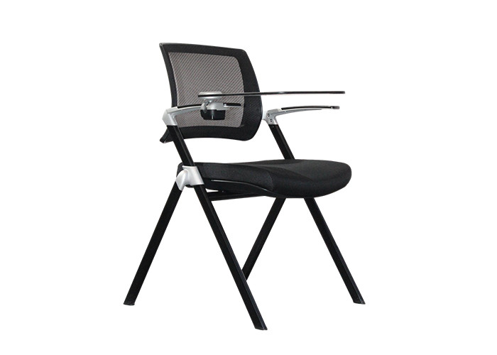 Aluminum Armrest Steel Pipe Ergonomic Folding Office Chair For Classroom