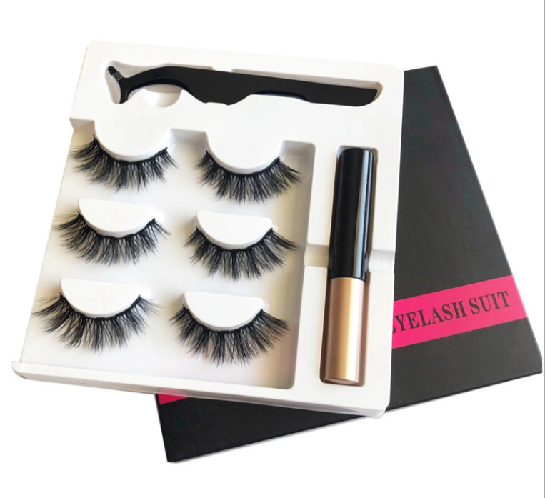 Natural Looking 3D Faux Mink Eyelashes 16mm Cruelty Free Lashes For Sian Eyes