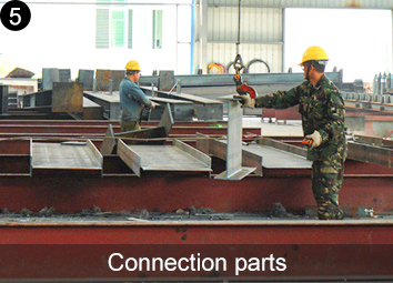 Q235 Q355 Prefabricated Welding Steel Structure Hangar For Industrial Warehouse Construction
