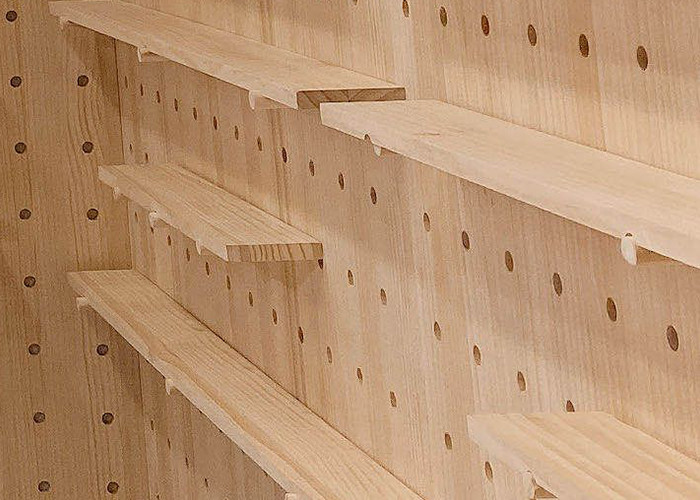 750kg/m3 MDF Pegboard Wood Photo Frame Perforated Hardboard With Holes