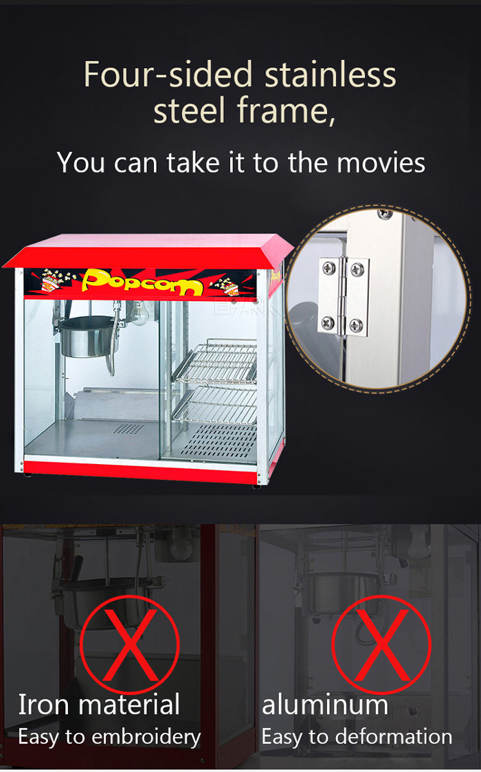 Kitchen Appliance 1400W Amusement Game Machines Easy Operation Popcorn Making Machine
