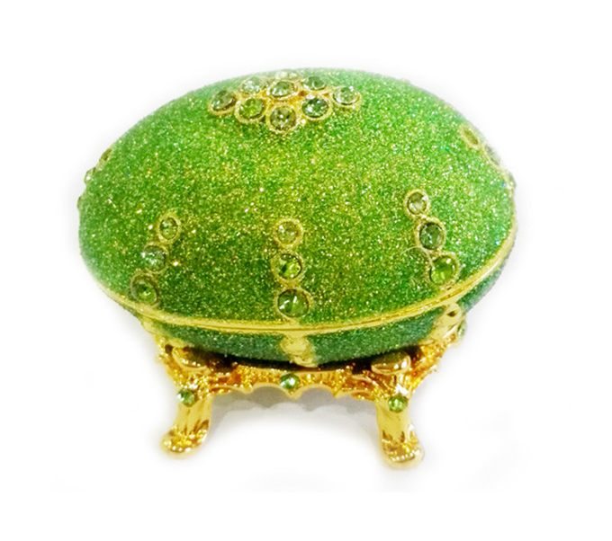 Russian Easter Egg Jewelry Box Crystal Trinket Holder Ring Organizer Home Decor Faberge Egg for Jewelry Boxes Gift