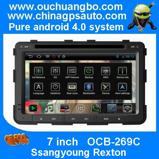 Ouchuangbo car gps navigation s150 system special for Ssangyoung Rexton android 4.0 touch screen auto radio OCB-269C