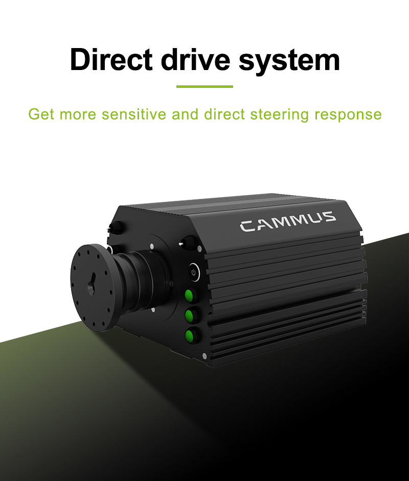 Cammus 180 Degree Rotation Manual Gear Steering Sim Racing Wheelbase