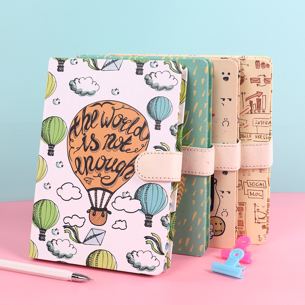 2022 Soft Custom Notebook A5 Magnetic Student Notebook Beautiful Notebook for Girls