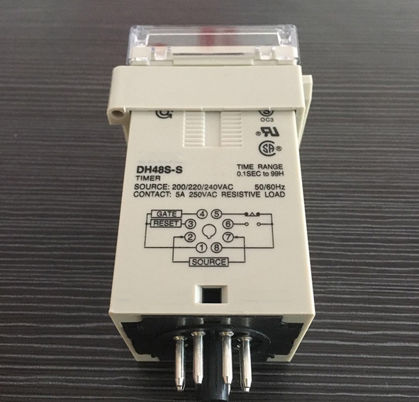 DH48S-2Z 12vdc 24vdc 220vac 380vac Digital Timer 6 time range adjustable 0.1s~99h on-delay time relay