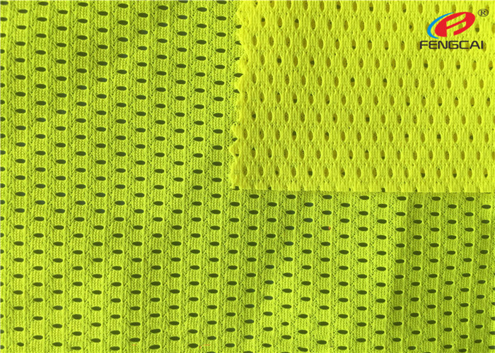 Warp Knitted EN471 Fluorescent Material Fabric Mesh Vest Reflective Material