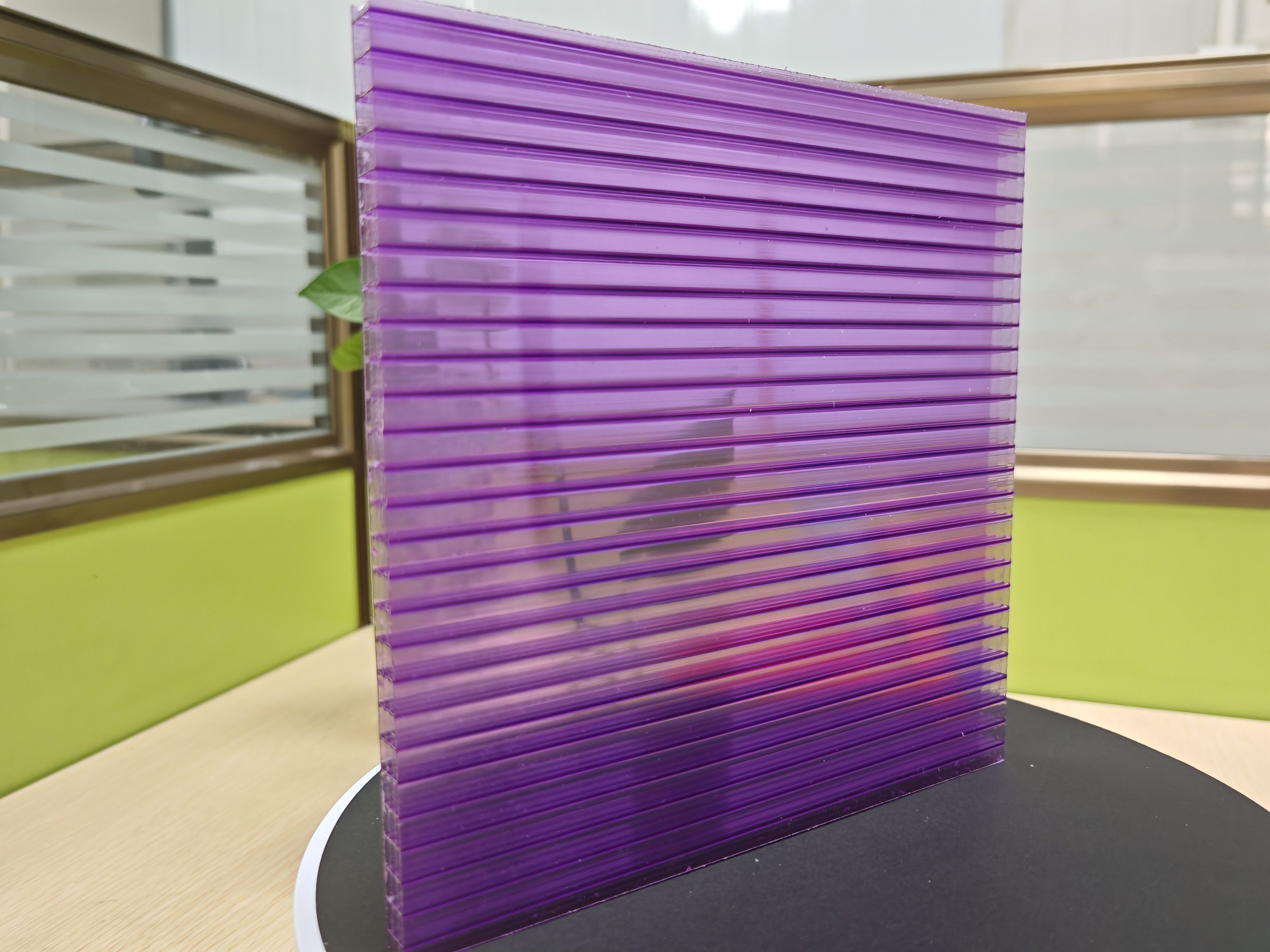 Unleash the Potential of Your Projects with the Purple Four-Layer Polycarbonate Sheet s Unique Four-Layer Structure