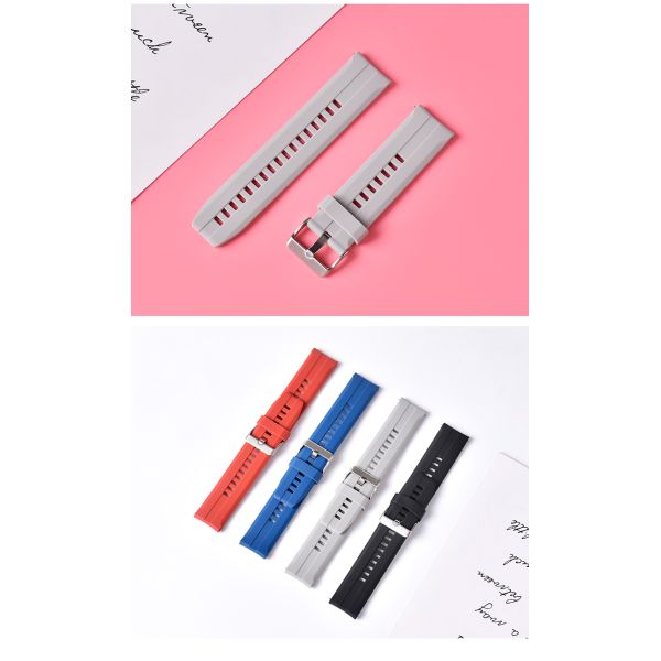 Quick-release Rounded Silicone Watch Band · Customizable Logo | OEM/ODM - SHX