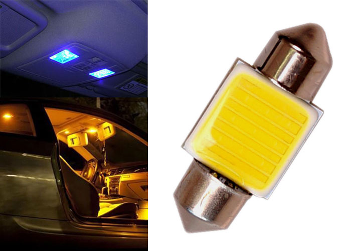 Festoon 31 Mm 12v Automotive White License Plate Light High Lumen