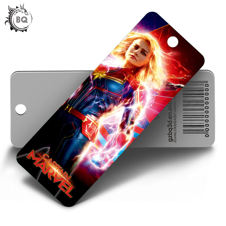 Custom Lenticular Promotional 3d Holographic Bookmarks 0.6mm PET+157g Coated Paper