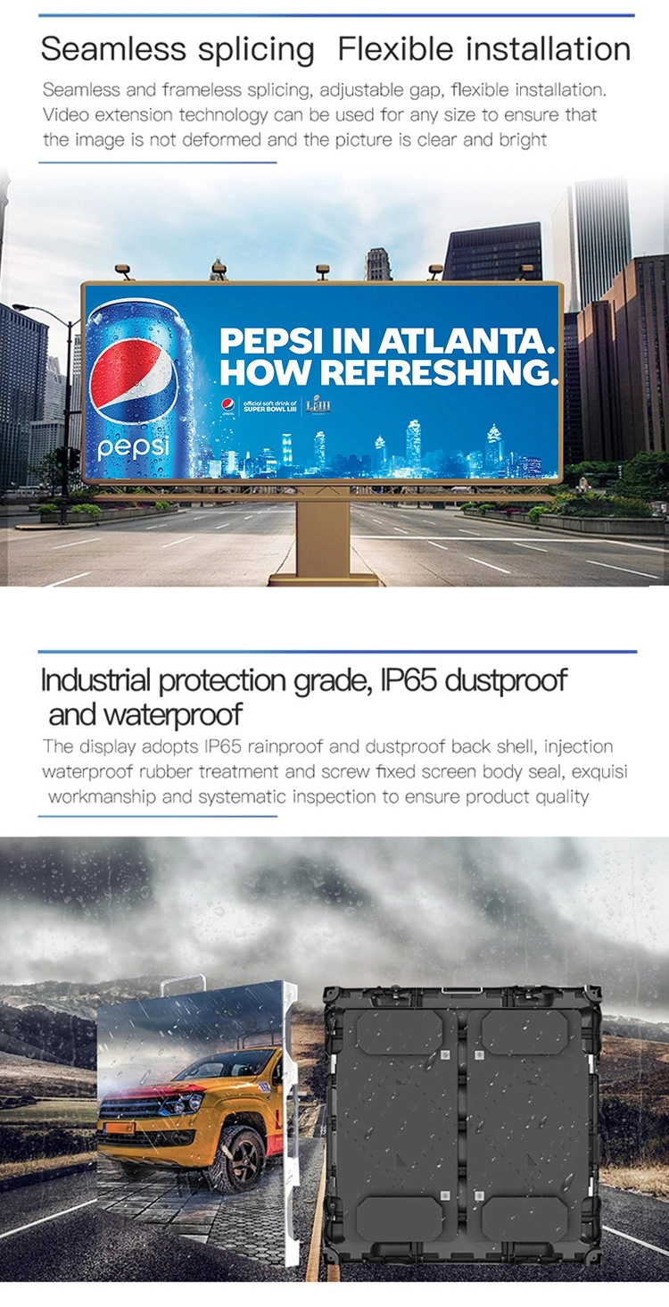 Waterproof Football LED Perimeter Display Stadium Advertising LED Screen IP65 Rated