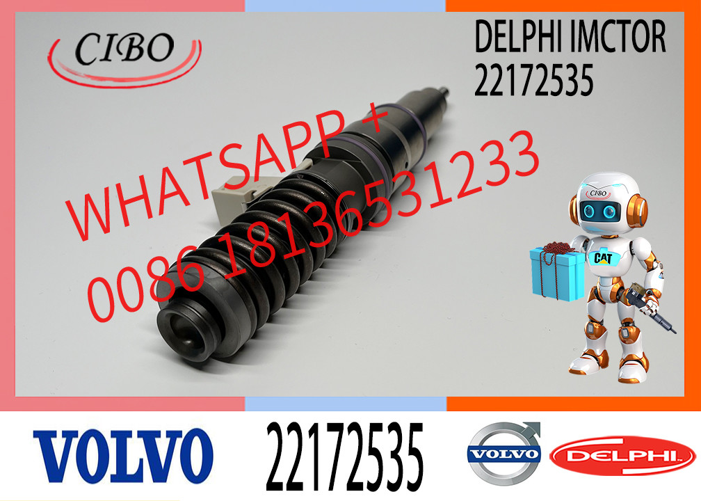 22172535 VOE22172535 VOE20847327 20847327 D12D engine for VOL-VO Excavator injector