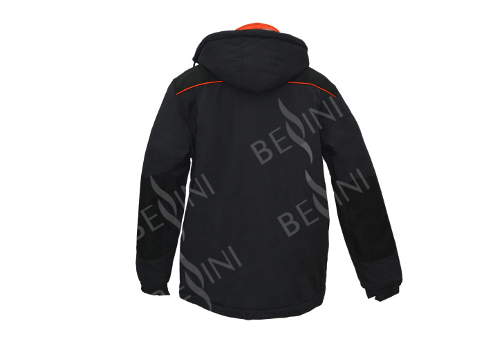 Cotton Winter Workwear Clothing Padded Jacket With Hood And Oxford Reinforcement