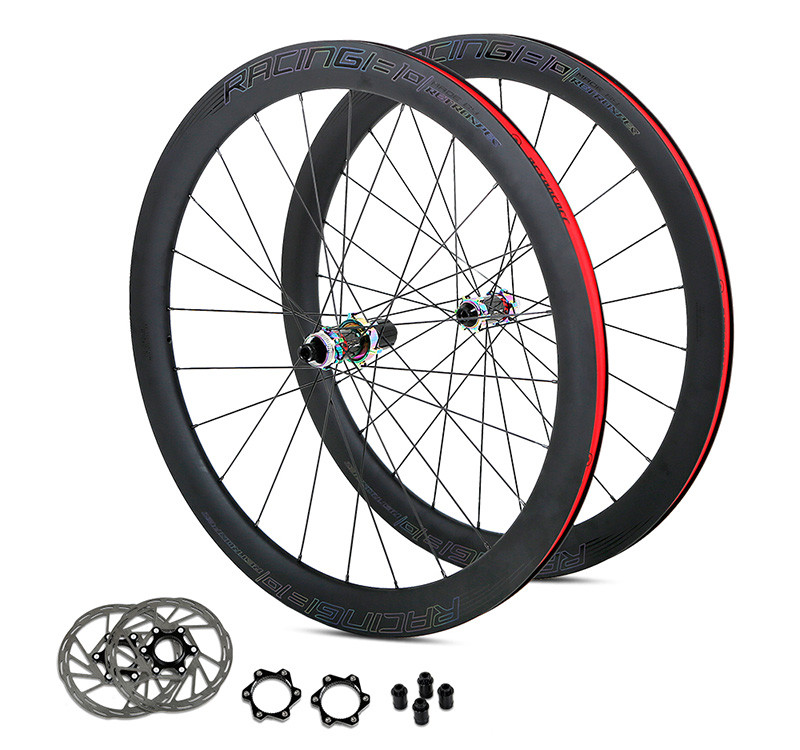 Light Weight 700 X 25C Carbon Fiber Wheelset With Ceramic Hub