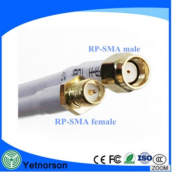 50 Ohm Impedance RF Coaxial Cable RG 58 LMR 200 LMR 400 for Frequency Range 0-6Ghz
