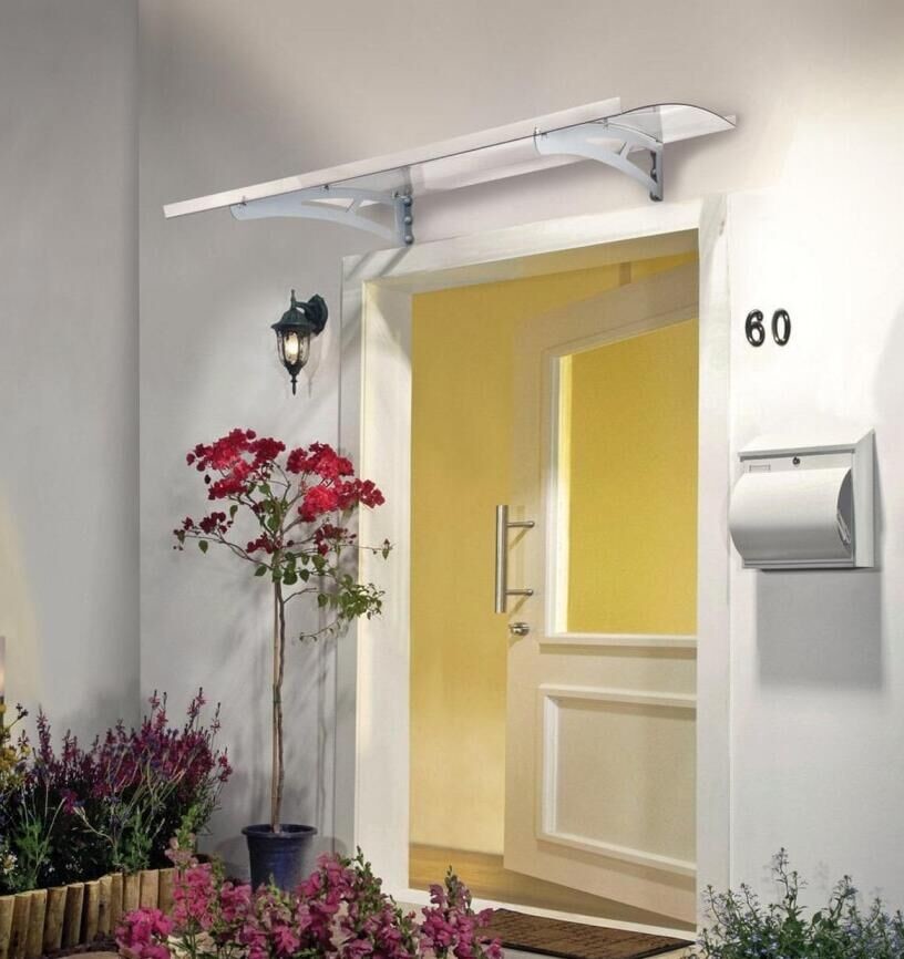 Galvanized Steel Frame 150cm Door Window Awning Canopy
