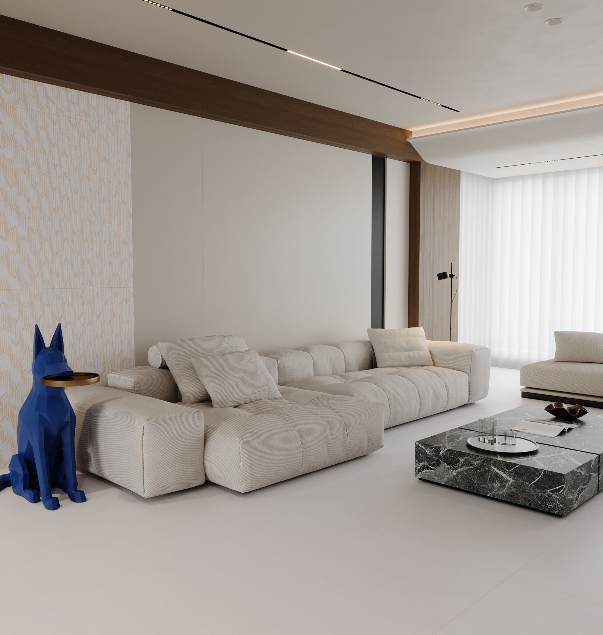 Beige Yellow 600x1200mm Matt Glazed Porcelain Tiles For Balcony And Wear-Resistant Floor Tile For Kitchen
