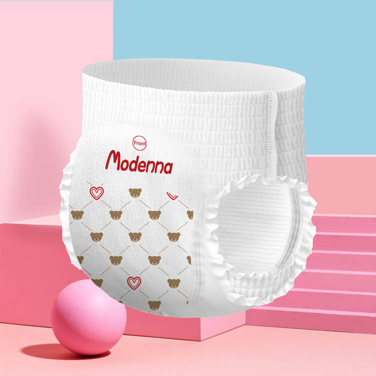 2025 Grade Disposable Baby Nappy High Absorption Pull-Up Training Diaper XXL Size USA Fluff Pulp JAPAN SAP