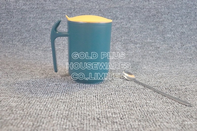 Multicolor 304 Stainless Steel Printed Reusable Coffee Cup Mugs With Spoon
