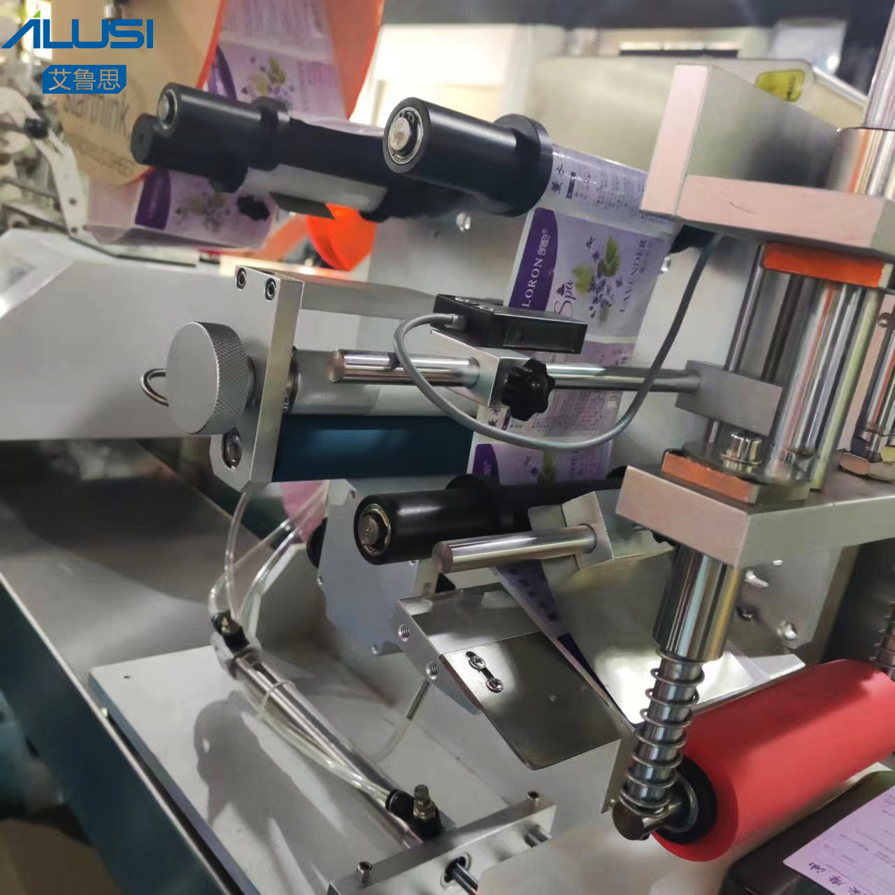 100W SUS304 Flat Bottle Dual Side Labeling Machine 220V For Pharmaceuticals