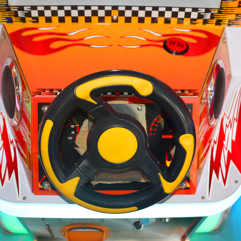 Kids Car Racing Game Machine Wheel Simulator Racing D650*W550*H1200mm