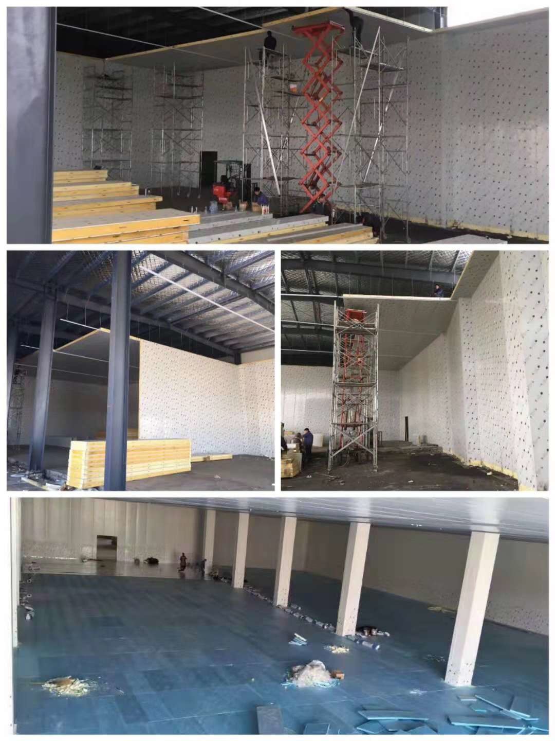 Meat Vegetables Fish Cold Modular Storage Room With Compressor Refrigeration Unit