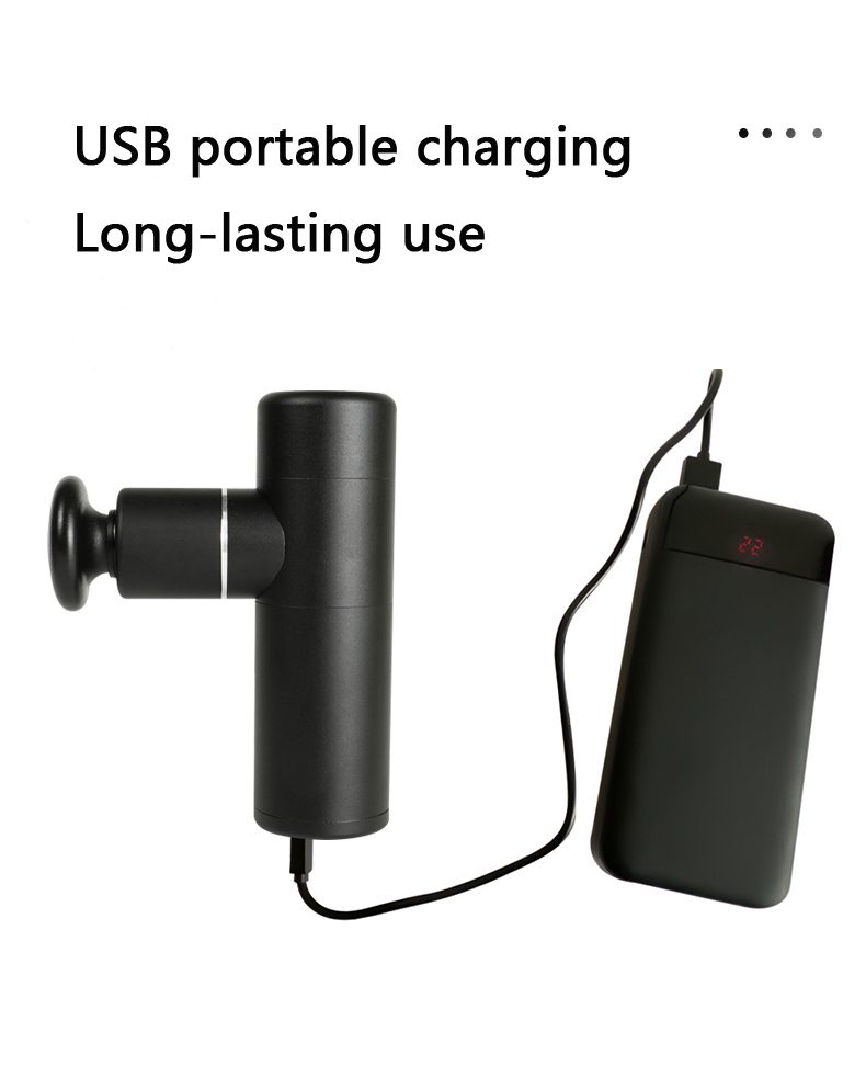Portable Electric Fascia Massage Gun Muscle Relaxation USB Charging