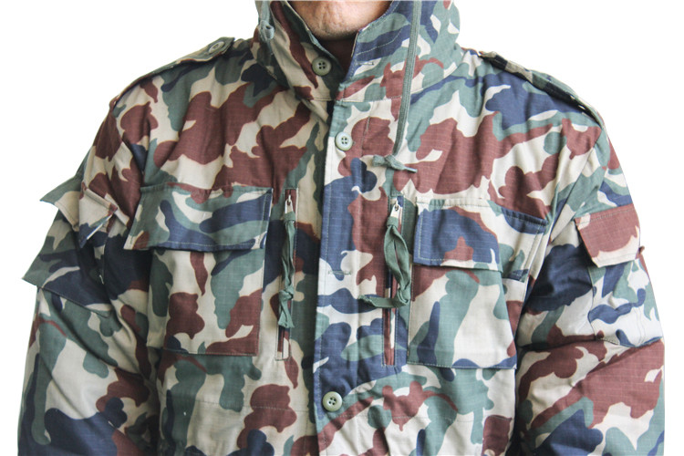 Stand Up Collar Military Waterproof Jacket For Wind Protection