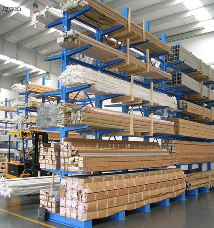 Robot Welding Cantilever Steel Rack Heavy Duty Storage Shelving For Long Pipes