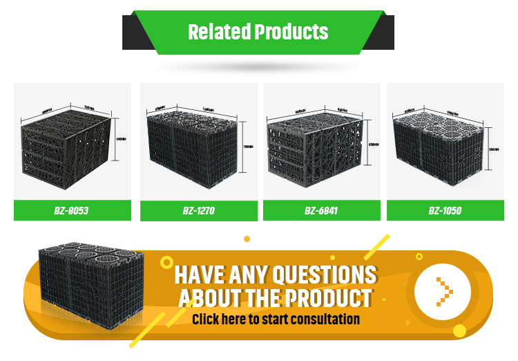 Eco-Friendly Rainwater Module HDPE Attenuation Tank with Video Technical Support
