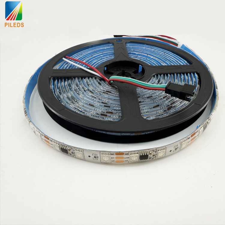 WS2811 Programmable RGB LED Pixel Tape 60 Leds 12V Strip Remote Control Addressable Color for Garden Decoration KTV club