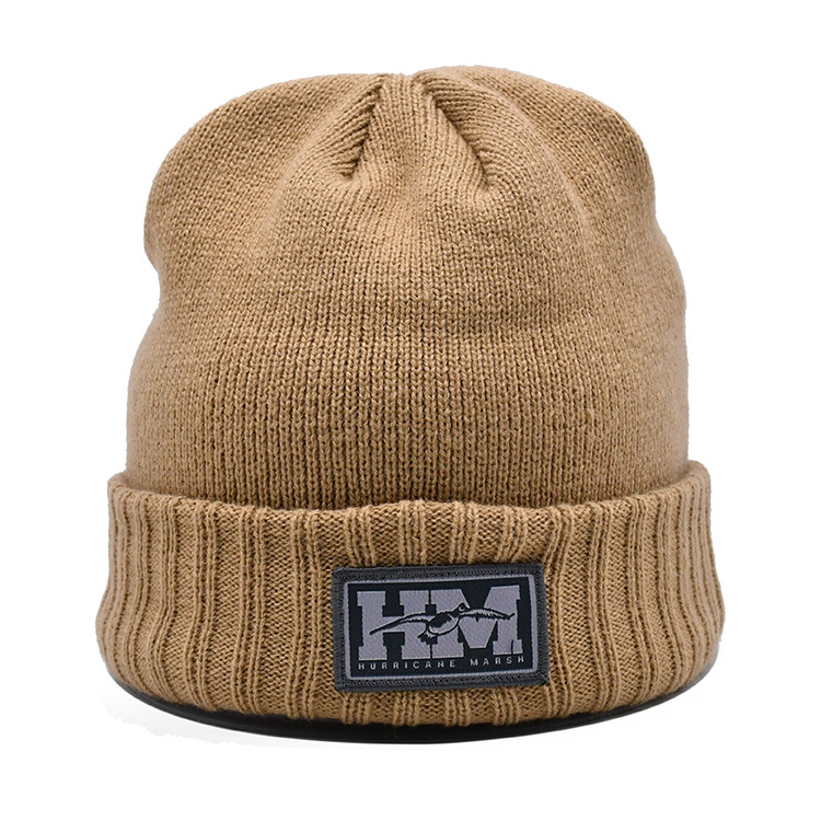 Autumn and Winter Solid Color Woolen Hat Cold proof, Fashionable, and Warm Customized Logo beanie Hat
