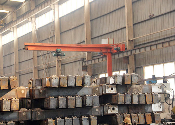 1-10 T Industrial Swing Arm Lift Jib Crane , Workstation Jib Crane 360 Degree Rotating